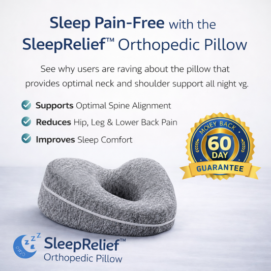 SleepRelief™ Orthopedic Pillow [Wake Up Pain Free Again]